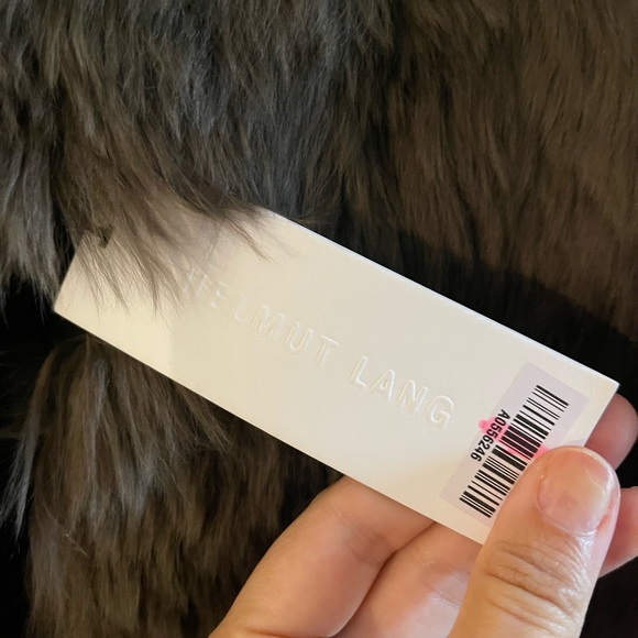 NWT Helmut Lang M fur and Alpaca coat - Picture 4 of 7